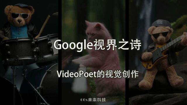 Google发布视界之诗:VideoPoet视频生成系统