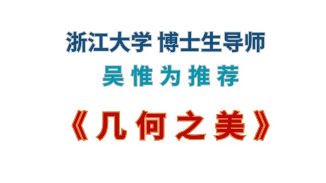 浙江大学吴惟为推荐《几何之美》