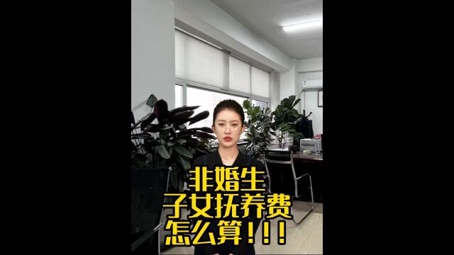 非婚生子女抚养费怎么算