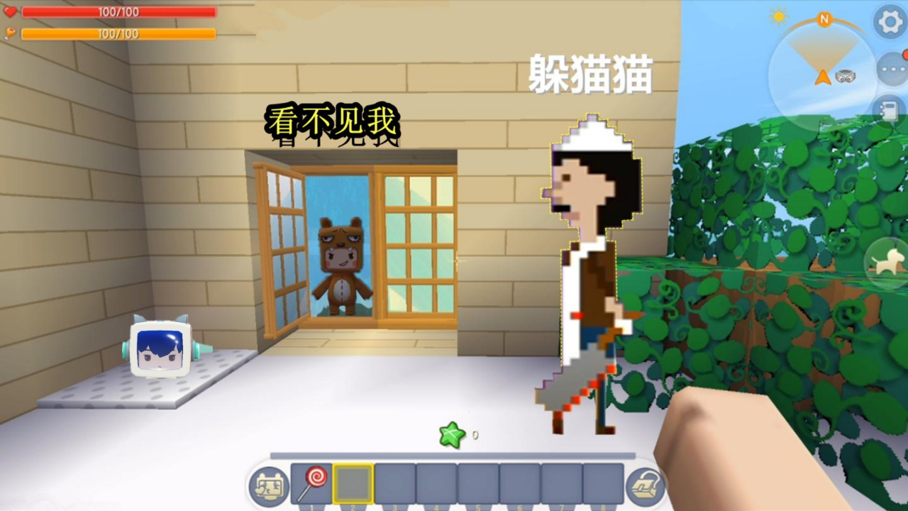 迷你世界《tf躲猫猫》一次抓一个,躲藏者只有一次机会