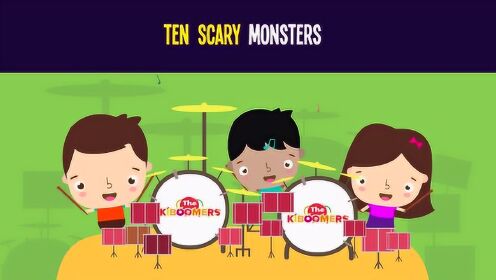 Ten Little Monsters Song for Kids | Halloween Counting Songs for Children