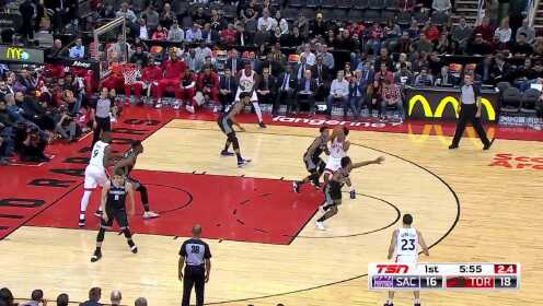 《NBA全场集锦》【球星】洛瑞vs国王集锦 末节暴走三分助攻杀死比赛