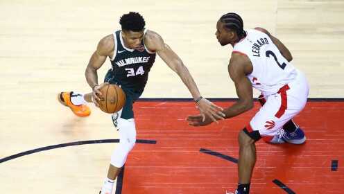 《NBA全场集锦》【球星】字母哥vs猛龙G3集锦 惨遭针对12分23篮板7助攻二加时6犯离场