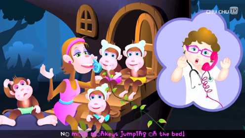 Five Little Monkeys Jumping On The Bed | Part 1 - The Naughty Monkeys | ChuChu TV Kids Songs