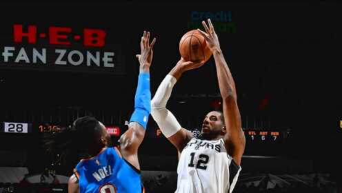 《NBA全场集锦》【原声】雷霆112-121马刺  马刺胜雷霆终结两连败阿德独砍39分
