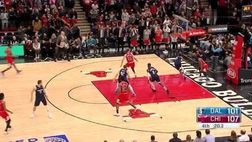 《NBA全场集锦》【原声】独行侠107-109公牛 东契奇砍23+9遗憾错失绝杀