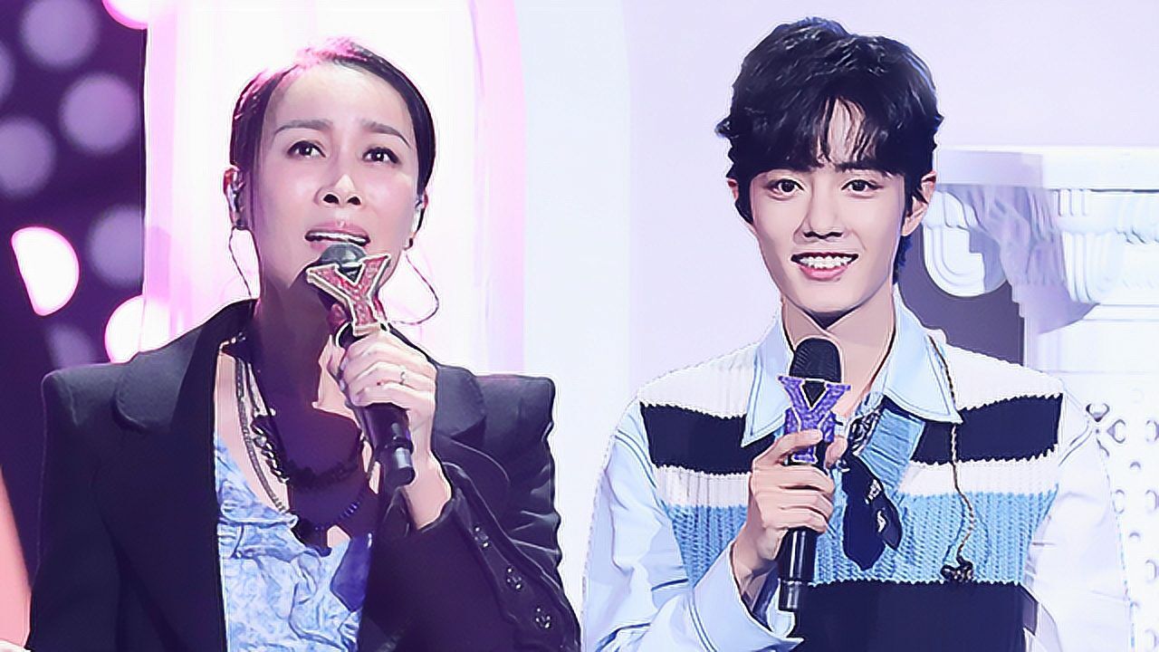 肖战那英合唱##肖战那英被风吹过的夏天##那英没拿住肖战的金 