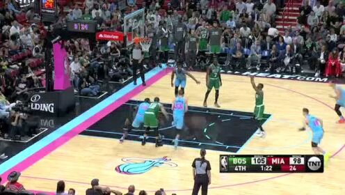 《NBA全场回放》【原声回放】凯尔特人vs热火第4节 斯玛特杀死比赛