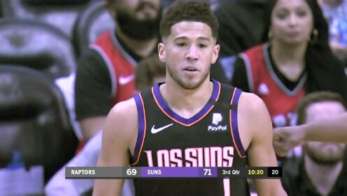 《NBA全场回放》【原声回放】猛龙vs太阳第3节 洛瑞闪转腾挪直杀腹地上篮示威