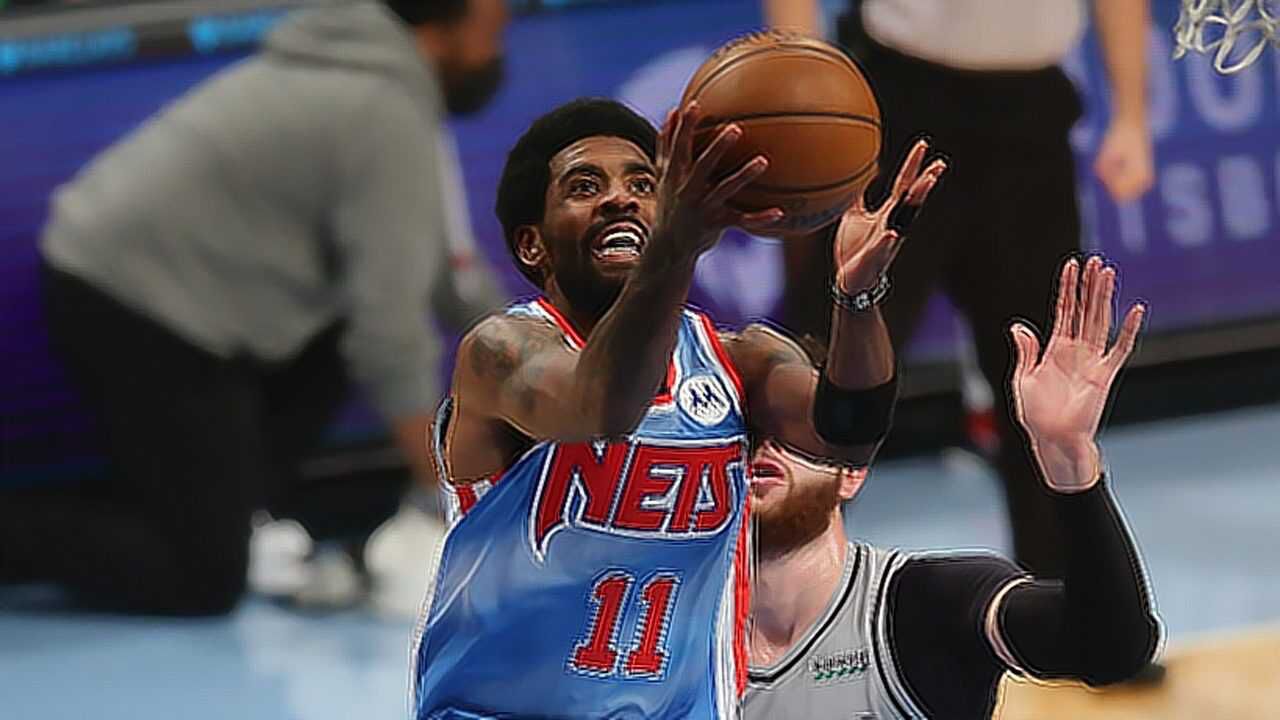 球星欧文vs开拓者集锦2823戏耍防守滞空拉杆