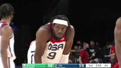 《NBA全场集锦》美国vs尼日利亚第3节英文原声回放