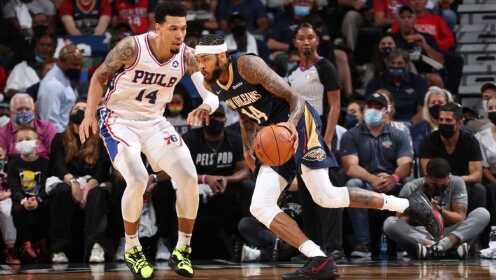 《NBA全场集锦》【球星】莺歌vs费城集锦 25+8腾空灌篮无人能阻