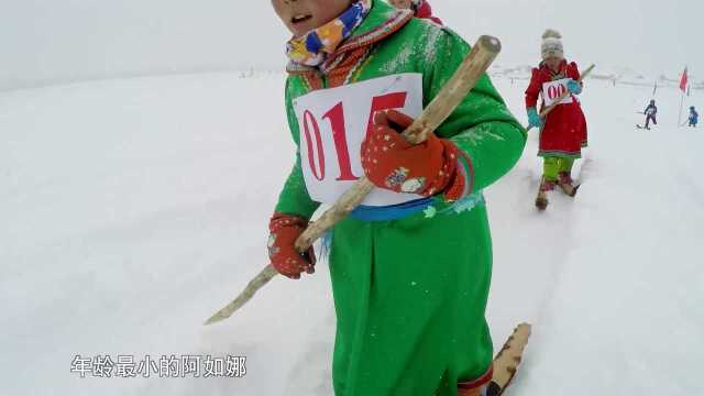 阿如娜带病参加滑雪比赛