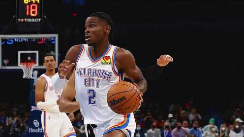 《NBA全场集锦》【球星】亚历山大vs马刺集锦 轻取14+8+10率队逆转马刺