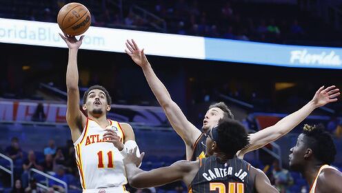 《NBA全场集锦》【原声】老鹰111-99魔术 特雷-杨28分科林斯21+10老鹰送魔术6连败
