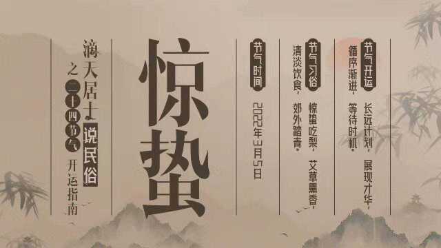 【惊蛰】天气转暖,春雷始鸣,点击开运!