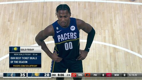 《NBA全场集锦》森林狼vs步行者第2节英文原声回放