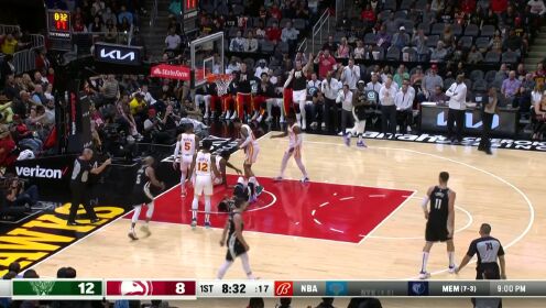 《NBA全场集锦》NBA常规赛：雄鹿vs老鹰第1节 中文解说回放