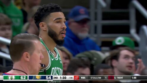 《NBA全场集锦》如入无人之境 杰伦布朗直杀内线战斧劈扣