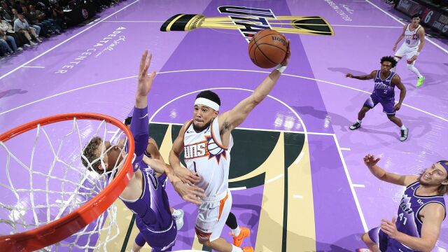 太阳vs爵士精华回放 飙分大战布克携手杜兰特笑到最后