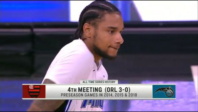  NBA季前赛：弗拉门戈vs魔术第1节英文原声回放