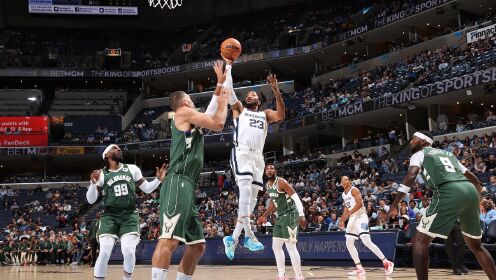 《NBA全场集锦》【原声】雄鹿102-108灰熊 贝恩21+5+5率队五人得分上双轻松取胜