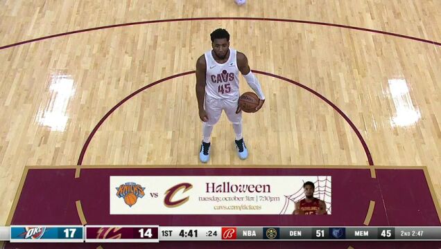 雷霆vs骑士第1节中文解说回放