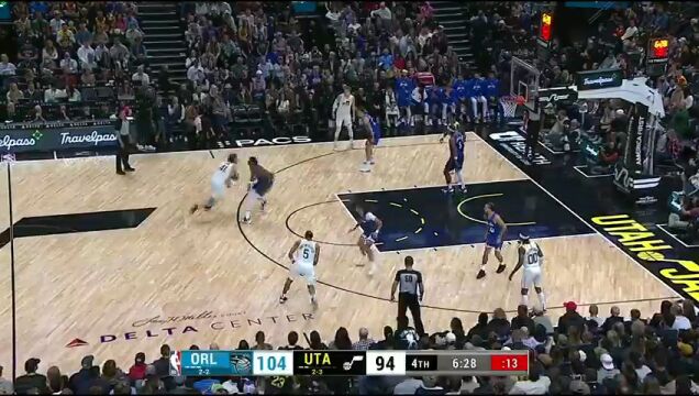 魔术vs爵士第4节英文原声回放