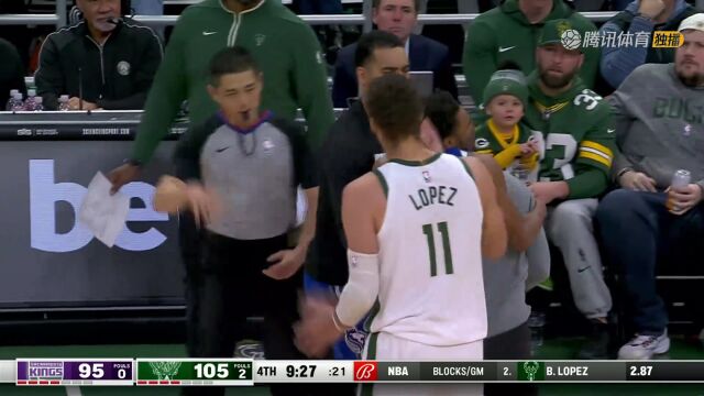 两个人都拉不住！国王主帅狂骂裁判 直接被驱逐