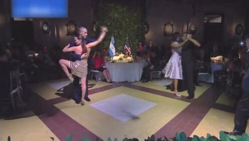 奥巴马出席阿根廷国宴跳探戈 这舞技你给几分