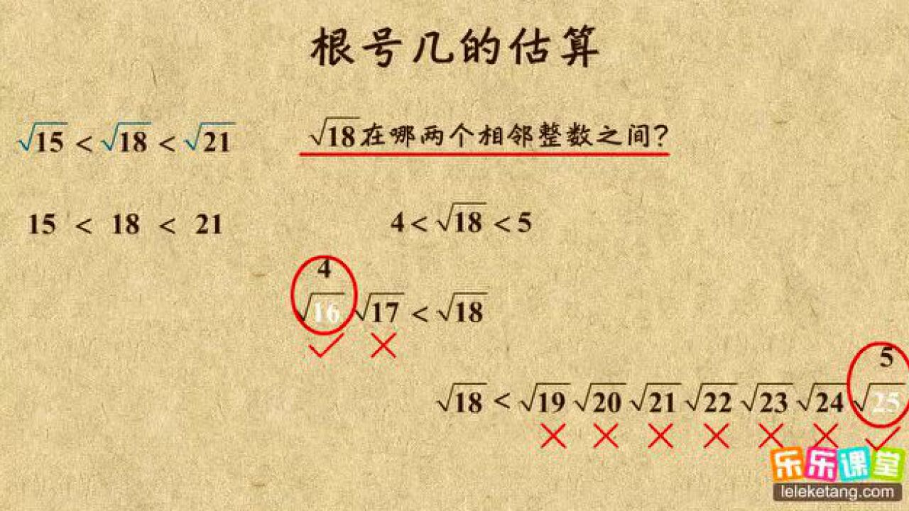 初中数学七年级_初一数学:根号几的估算_高清1080P在线观看平台_腾讯视频