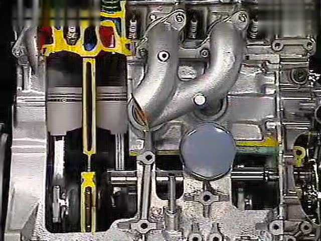 吸气,压缩,点火,做功,排气的四冲程内燃机原理_腾讯视频