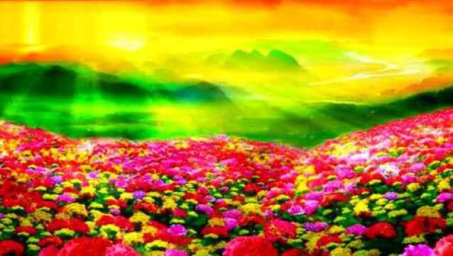 卷珠帘led舞台背景视频