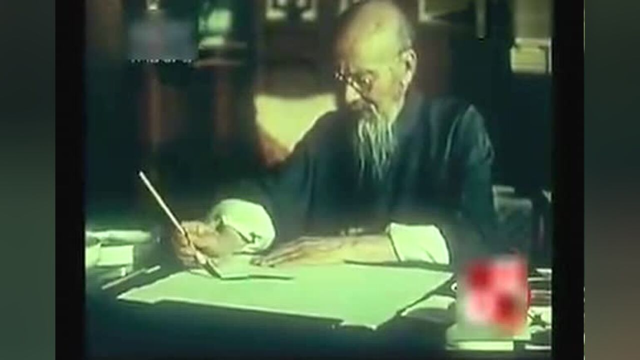 齐白石现场画虾全过程！_高清