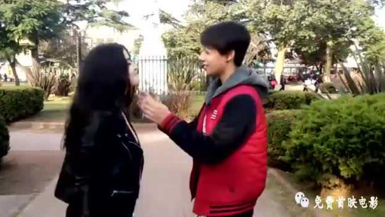 骗吻小伙，初中校园内骗吻，学妹也太主动了！_腾讯视频