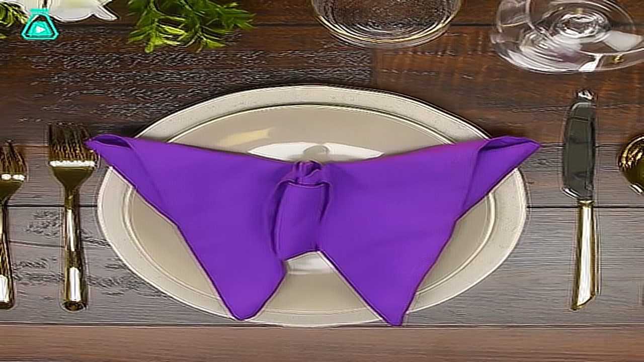 七种高档西餐餐巾叠法