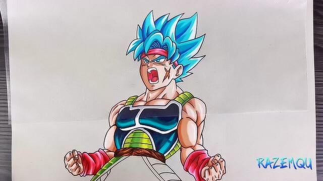 七龙珠赛亚人彩铅手绘教程 大家看看到位没?