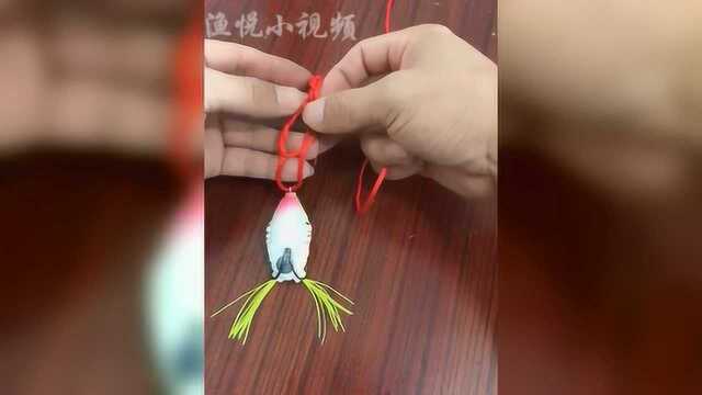 路亚打黑雷蛙假饵与主线的连接法大黑鱼最爱