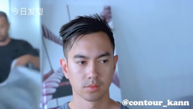 男士一边倒发型硬朗帅气