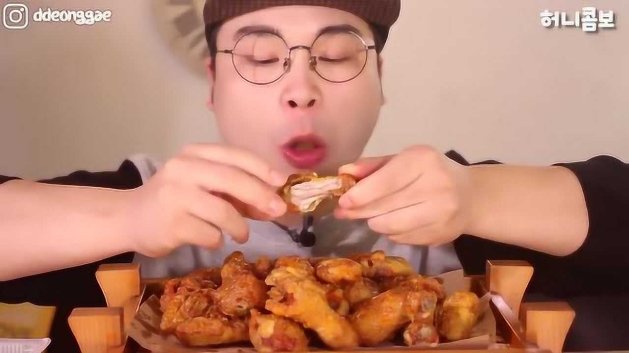 韩国大胃王吃播合集，吃各种不同的食物，咀嚼声真带劲_高清