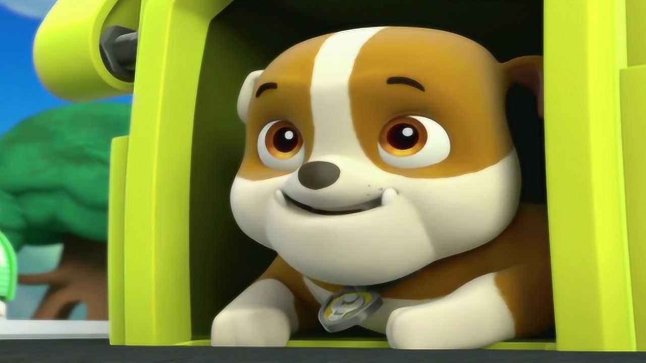 狗狗巡逻队小砾的力气最大汪汪队立大功