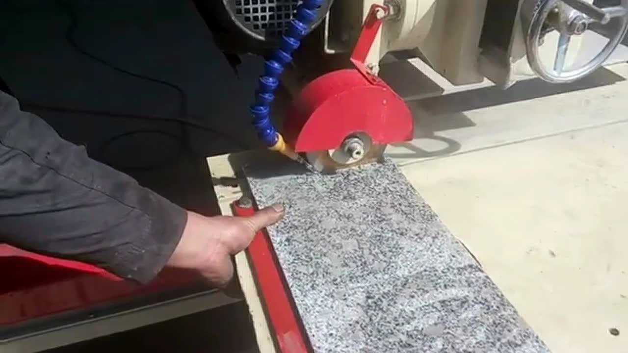 瓷砖切割机磨边机 大理石开槽机_腾讯视频