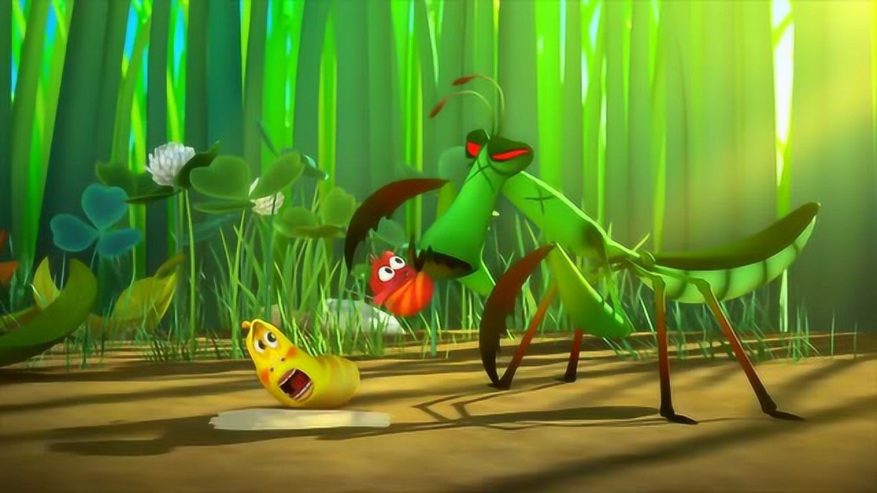 红虫黄虫大战螳螂爆笑虫子动画片