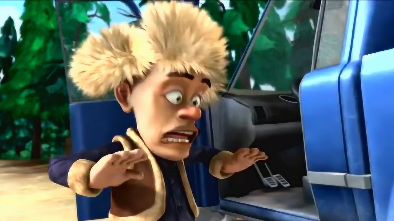 熊大竟把光头强的轮胎给卸了,光头强气炸了!