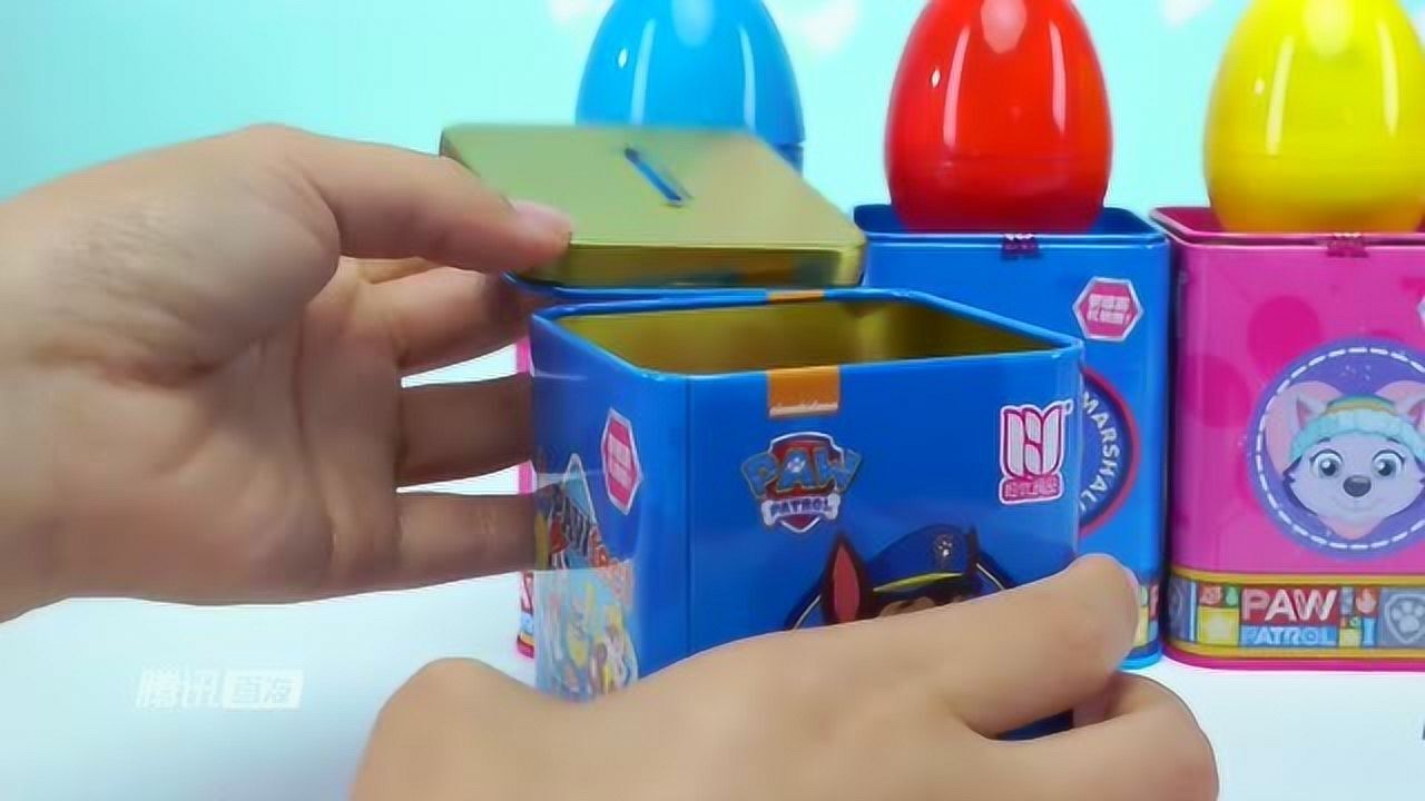 奇奇和悦悦的玩具汪汪队盒蛋食玩迷你厨房玩具