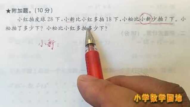 小学二年级数学课外学习辅导 比多比少应用题不难 慢慢分析最重要