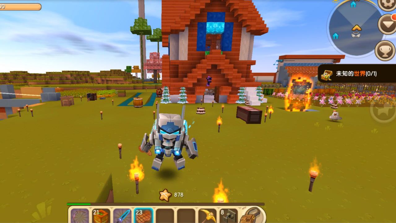 迷你世界生存地球上的氧气果收割机