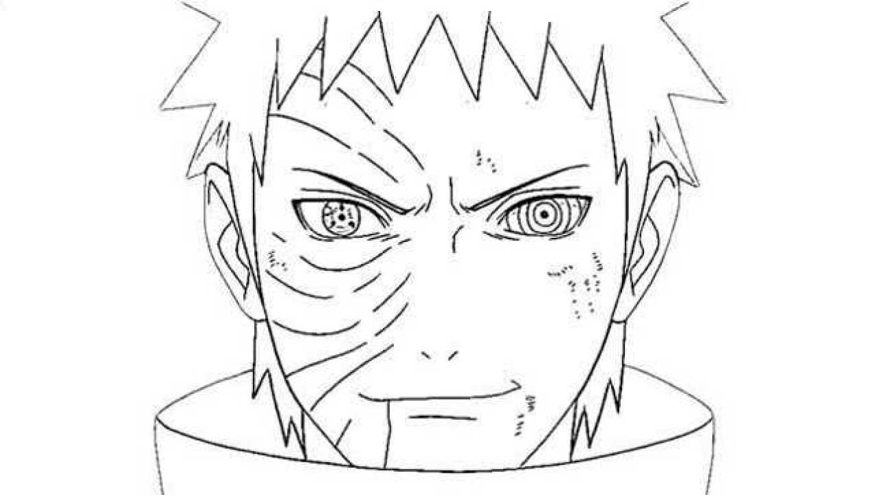 一分钟简笔画宇智波带土超级简化教程