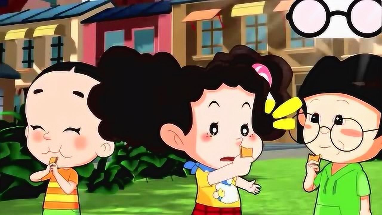 棉花糖和大头儿子一起吃好吃的饼干!