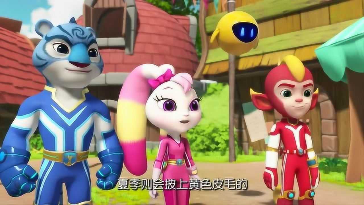 《宇宙护卫队》:风暴和闪电被彩虹能量击中,彩虹被圆耳朵催眠了!